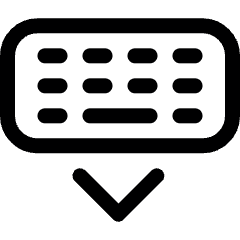 Keyboard Keypad Pull Icon from Ultimate Regular Set