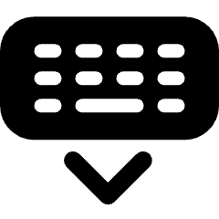 Keyboard Keypad Pull Icon from Ultimate Bold Set
