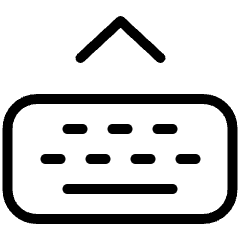 Keyboard Keypad Pull Up Icon from Ultimate Light Set