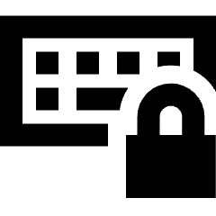 Keyboard Lock Icon from Sharp Remix Set