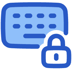 Keyboard Lock Icon from Plump Duo Set