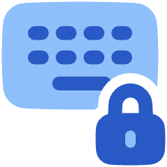 Keyboard Lock Icon from Plump Flat Set