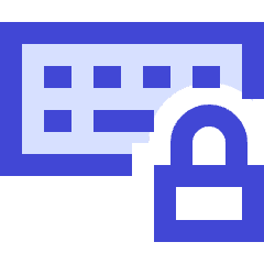 Keyboard Lock Icon from Sharp Duo Set