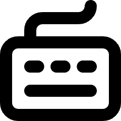 Keyboard Icon from Micro Line Set