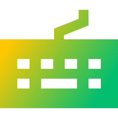 Keyboard Icon from Sharp Gradient Set