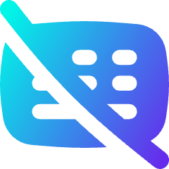 Keyboard Off Icon from Flex Gradient Set