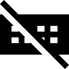 Keyboard Off Icon from Sharp Solid Set