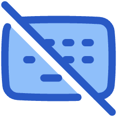 Keyboard Off Icon from Plump Duo Set