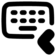 Keyboard One Hand Left Icon from Plump Remix Set