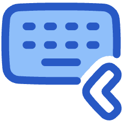 Keyboard One Hand Left Icon from Plump Duo Set