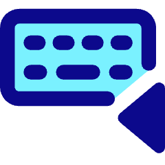Keyboard One Hand Left Icon from Core Pop Set