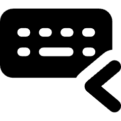 Keyboard One Hand Left Icon from Core Solid Set