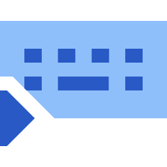 Keyboard One Hand Right Icon from Sharp Flat Set