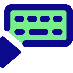 Keyboard One Hand Right Icon from Core Pop Set