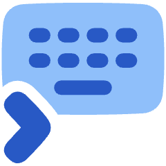 Keyboard One Hand Right Icon from Plump Flat Set