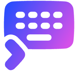 Keyboard One Hand Right Icon from Plump Gradient Set