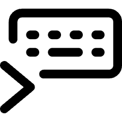 Keyboard One Hand Right Icon from Core Line Set