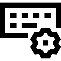 Keyboard Option Setting 2 Icon from Sharp Line Set