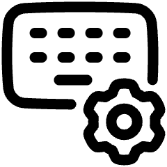 Keyboard Option Setting 2 Icon from Plump Line Set