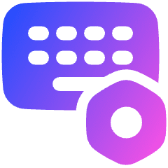 Keyboard Option Setting Bolt Nut Icon from Plump Gradient Set