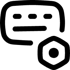 Keyboard Option Setting Bolt Nut Icon from Flex Line Set