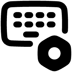 Keyboard Option Setting Bolt Nut Icon from Plump Remix Set