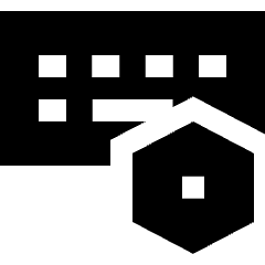 Keyboard Option Setting Bolt Nut Icon from Sharp Solid Set