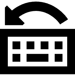 Keyboard Previous Language Icon from Sharp Remix Set