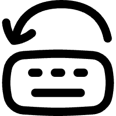 Keyboard Previous Language Icon from Flex Line Set