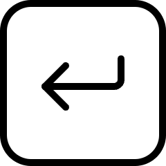 Keyboard Return Icon from Ultimate Light Set