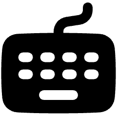 Keyboard Icon from Plump Solid Set