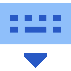 Keyboard Virtual Icon from Sharp Flat Set