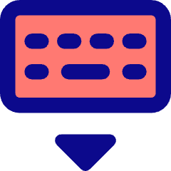 Keyboard Virtual Icon from Core Pop Set