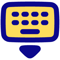 Keyboard Virtual Icon from Plump Pop Set