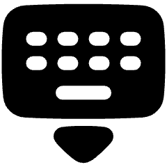 Keyboard Virtual Icon from Plump Solid Set