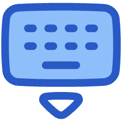 Keyboard Virtual Icon from Plump Duo Set
