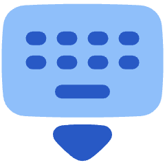 Keyboard Virtual Icon from Plump Flat Set