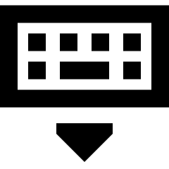 Keyboard Virtual Icon from Sharp Remix Set