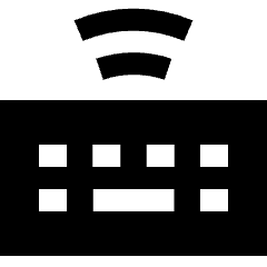 Keyboard Wireless 2 Icon from Sharp Solid Set