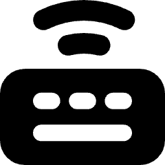 Keyboard Wireless 2 Icon from Micro Solid Set