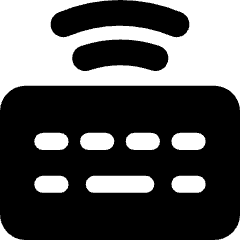 Keyboard Wireless 2 Icon from Core Solid Set