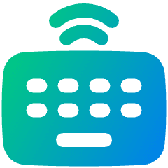 Keyboard Wireless 2 Icon from Plump Gradient Set
