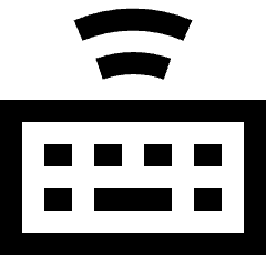 Keyboard Wireless 2 Icon from Sharp Line Set