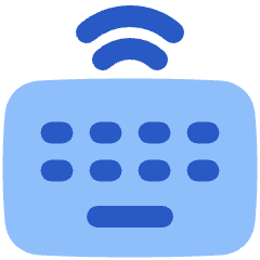 Keyboard Wireless 2 Icon from Plump Flat Set
