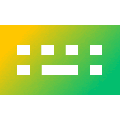 Keyboard Wireless Icon from Sharp Gradient Set