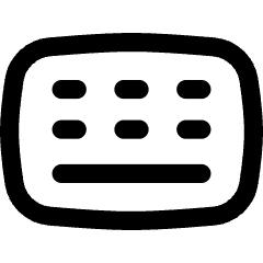 Keyboard Wireless Icon from Flex Line Set