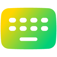 Keyboard Wireless Icon from Plump Gradient Set