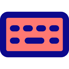 Keyboard Wireless Icon from Core Pop Set