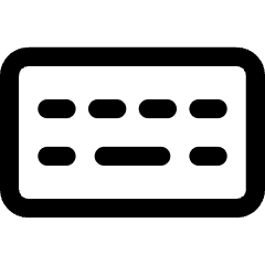 Keyboard Wireless Icon from Core Line Set