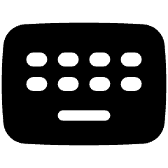 Keyboard Wireless Icon from Plump Solid Set